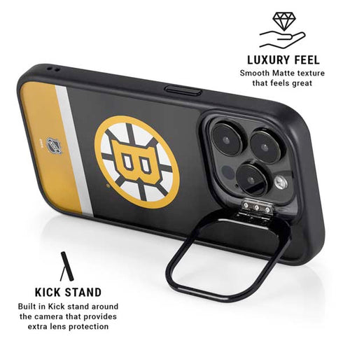 NHL Boston Bruins Jersey iPhone 13 Pro Kickstand Case